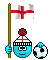 03 Flaggenkunterbunt 022 Smiley – Fussball
